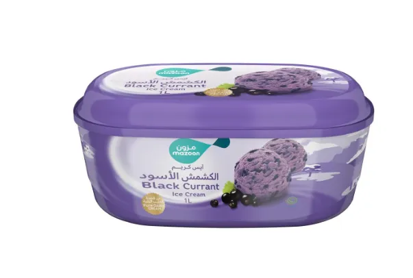 Mazoon Black Currant Ice Cream, 1L
