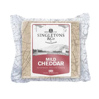Singletons & Co Mild White Cheddar Cheese, 200g