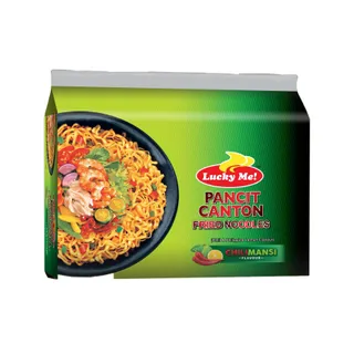 Lucky Me Pancit Canton Chilimansi Flavour Fried Noodles, 6x60g