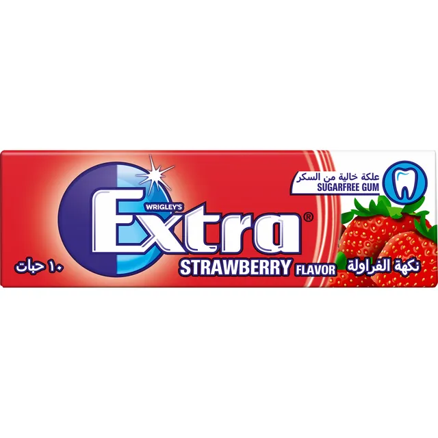 Wrigley's Extra Sugar free Strawberry Chewing Gum, 14g
