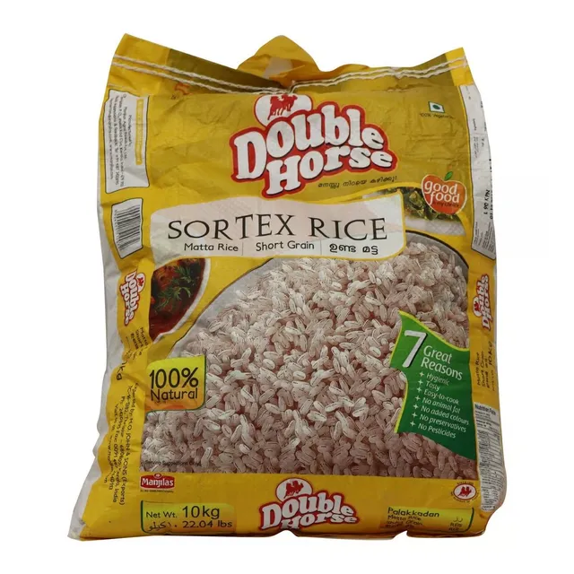 Double Horse Short Grain Matta Sortex Rice, 10kg