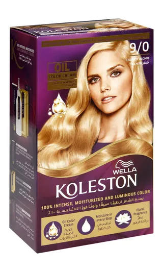 Wella Koleston Hair Color Kit - 9/0 Very Light Blond, 1 Pack