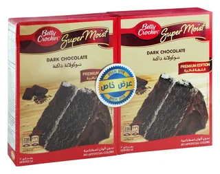 Betty Crocker Super Moist Dark Chocolate, 2x510g