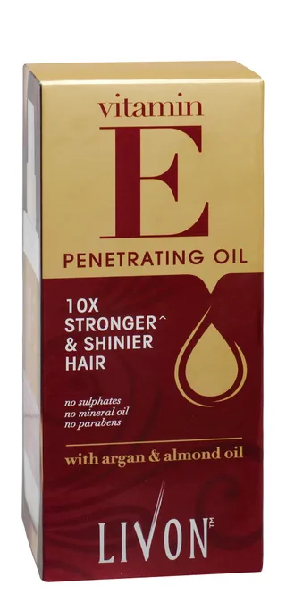 Livon Vitamin E Penetrating Serum Oil for Stronger & Shinier Hair, 100ml