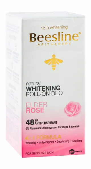 Beesline Apitherapy Elder Rose Whitening Aluminum Free Roll-On Deodorant, 50ml