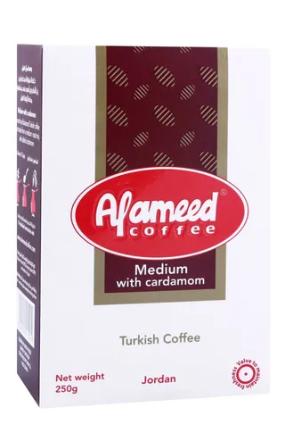 العميد قهوة تركية متوسطة بالهيل، 250g