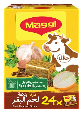 ماجي مرق دجاج بنكهة لحم بقري، 24x18g