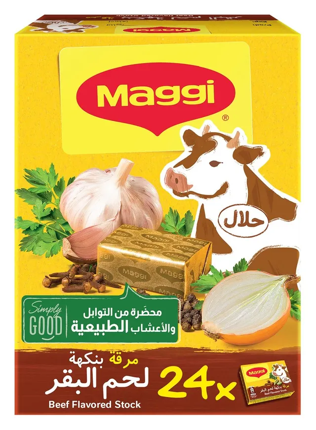 ماجي مرق دجاج بنكهة لحم بقري، 24x18g
