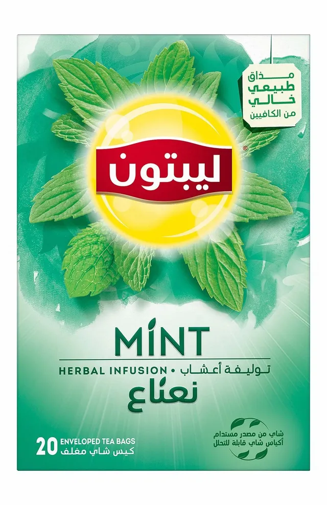Lipton Mint Herbal Infusion Tea 20 Bags, 1.8g