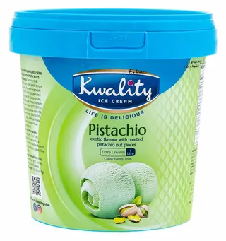 Kwality Pistachio Ice Cream 1L