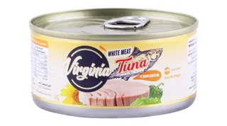 فيرجينيا تونة لحم أبيض في زيت عباد الشمس، 3x170g
