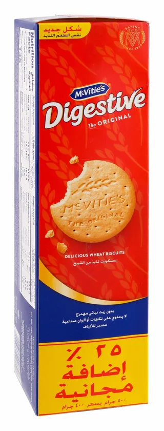 McVitie's Original Digestive Biscuits, 400g + 25% Extra Weight