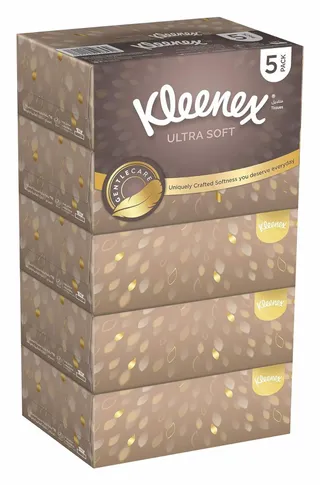 Kleenex Ultra Soft 3-Ply Facial Tissue 5x96 Sheets (multipack)