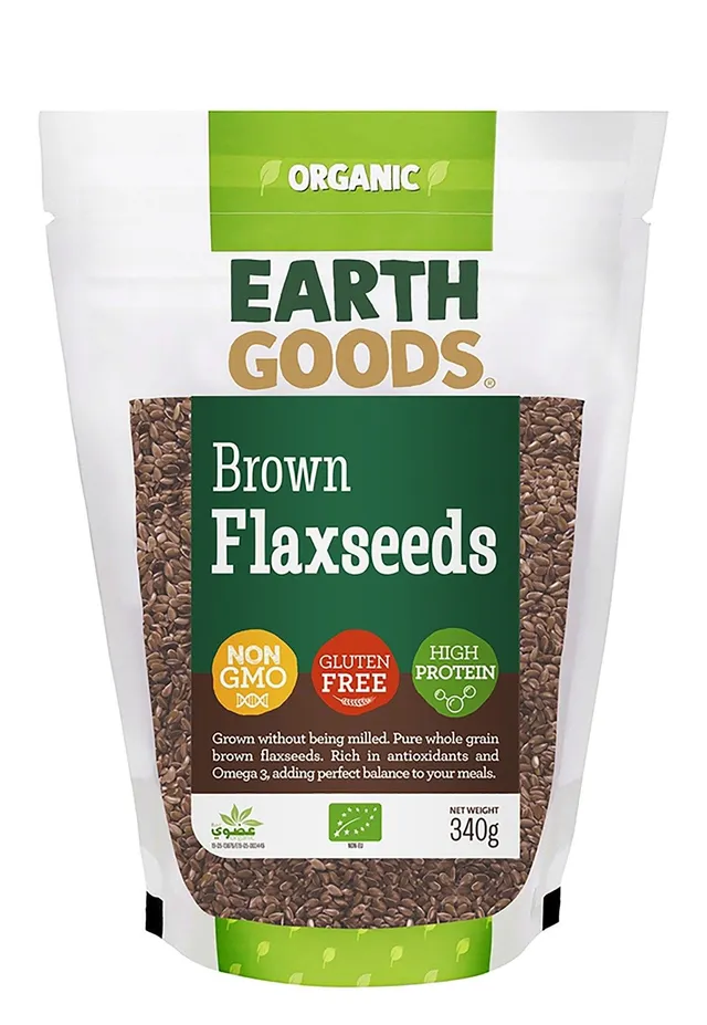 Earth Goods Organic Brown Flaxseeds 340g