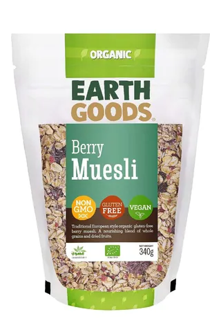 Earth Goods Organic Gluten-Free Berry Muesli 340g