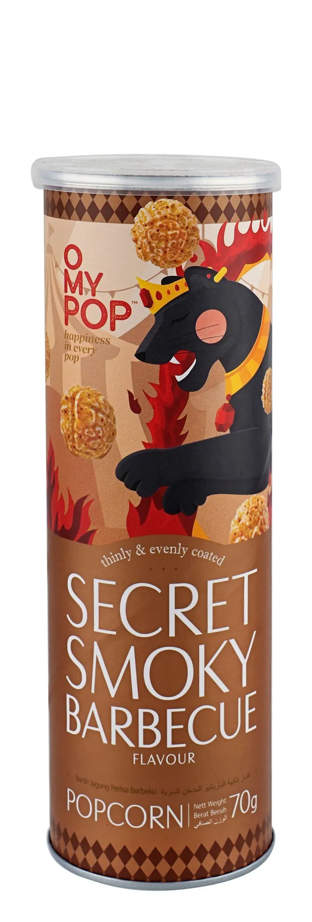 O My Pop Secret Smoky BBQ Popcorn, 70g
