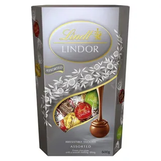 Lindt Lindor Silver Assorted Milk Chocolate, 600g