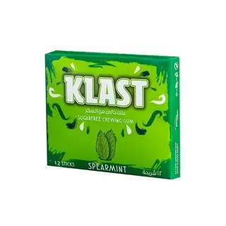 Batook Gum Klast Spearmint Sugar Free, 12 Pieces