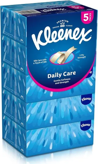 Kleenex Daily Care Facial Tissue, 5x120 Sheets