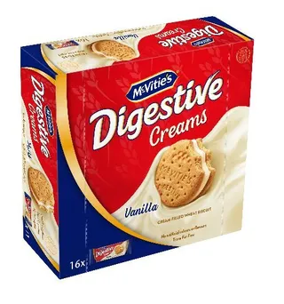 McVitie's Digestive Creams Vanilla Biscuits, 12x40g