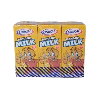 Unikai Banana Flavoured Milk, 6x180ml
