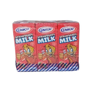Unikai Strawberry Flavoured Milk, 6x180ml