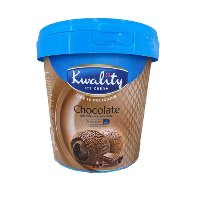 Kwality Chocolate Ice Cream Tub 1L
