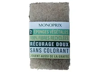 Monoprix Recycled Vegetable Sponges 2'S