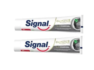 Signal Complete 8 Charcoal Toothpaste, 2x75ml