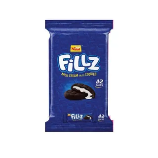 Nabil Fillz Milk Cream Filled Cookies, 12x54g