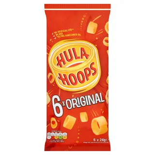 Hula Hoops Original Salted Potato Rings, 6x24g