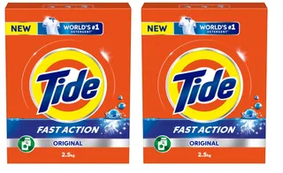 Tide Low Set Original Powder Detergent Box, 2x2.5kg