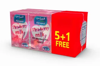 المراعي نجوم حليب UHT فراولة، 6x150مل