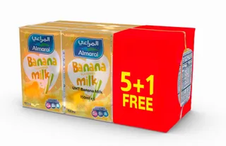 المراعي نجوم حليب UHT موز، 6x150مل