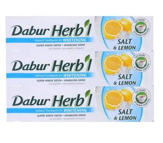 Dabur Herbal Salt & Lemon Toothpaste 3x150g