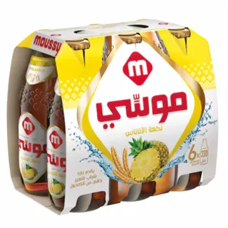 Moussa Non-Alcoholic Malt Drink Pineapple Flavor 6x330ml