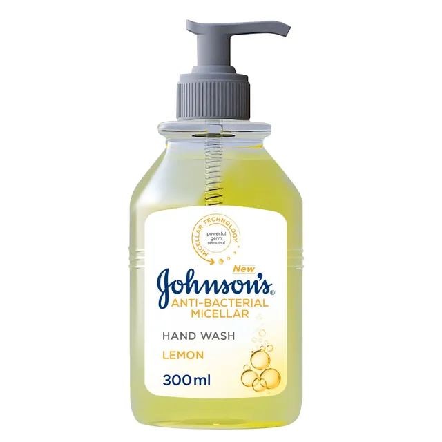 جونسون غسول يد سائل ميسيلار مضاد للبكتيريا برائحة الليمون، 300ml