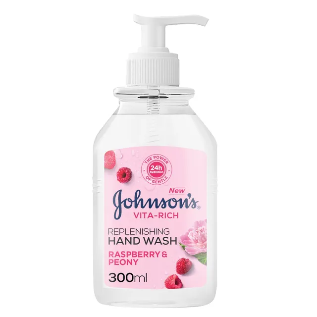 جونسونز غسول يدين فيتا-ريتش المرطب بالتوت البري والفاوانيا، 300ml