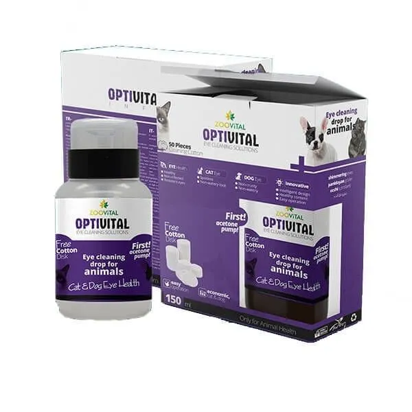 Zoovital Optivital Eye Cleaning for Cat & Dog, 150ml