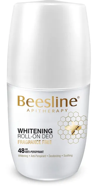 Beesline Apitherapy Fragrance Free Whitening Roll-On Deodorant, 50ml