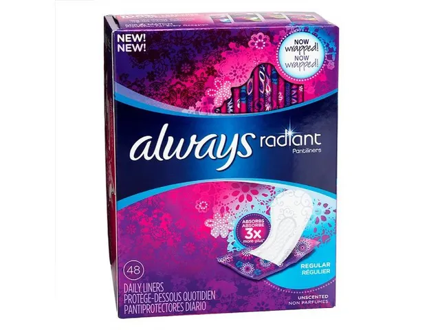 Always Cottony Topsheet Liners, 5x48 Pieces