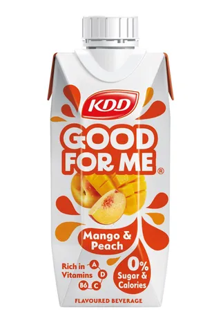 KDD Good For Me Mango & Peach Flavored Beverage, 250ml
