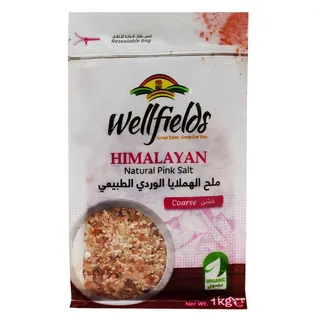 Wellfields Himalayan Natural Pink Salt, 1kg