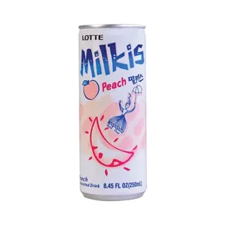 Lotte Milkis Peach Milk Soda, 250ml