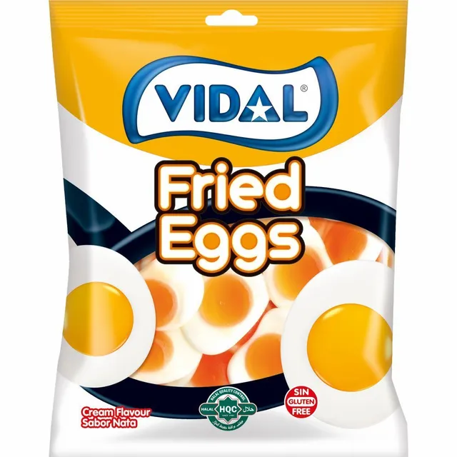 Vidal Fried Eggs Bag Candy Gluten Free, 90g