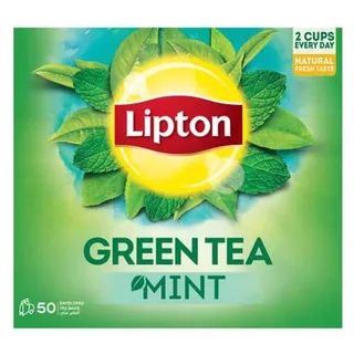 Lipton Mint Burst Green Tea Envelope Bags, 50 bags