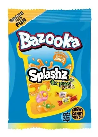 Bazooka Splashz Tropical Punch 120g