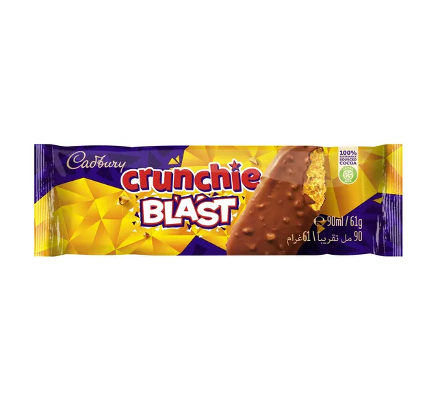 Cadbury Crunchie Blast Ice Cream, 90ml