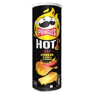 Pringles Hot Cheese & Chilli Flavour Potato Chips, 160g