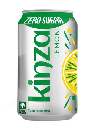 كينزا ليمون بدون سكر مشروب غازي، 300ml